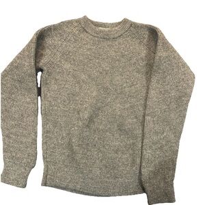 Vincent et Morrill wool Classic Crewneck Gray Sweater for Men